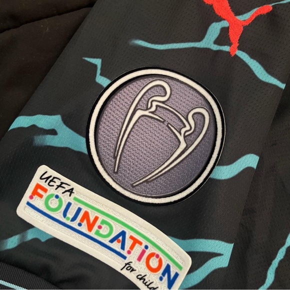 Haaland #9 Man City Small Jersey Black Blue Manchester - Picture 4 of 6